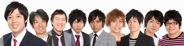 「ロシアンモンキー川口とツアーに行こうツアー!! vol.3 ～バレンタインのお返し先にしておきます。～」に参加するロシアンモンキー、LLR、ミルククラウン、ライス、ポテト少年団・菊地。