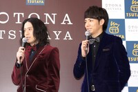 記者会見の一場面。