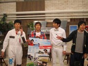 ロケ中の態度についてもめる西野と井上。井上は「西野くんの態度は嘘ですよー」と負け惜しみ。