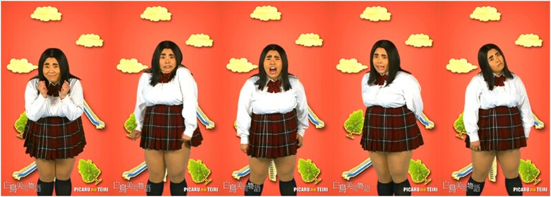 「ピカルの定理」のAndroidアプリ「『ピカルの定理』ライブ壁紙」第一弾「白鳥美麗物語」 アクションイメージ（一例）。(C)フジテレビジョン