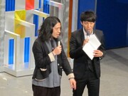 クライマックスイベントMCのピース。又吉は観客に「朝からこれだけ見てたらネタ作れる」とコメント。