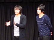 犬の心は押見が言葉で、池谷が一発ギャグでお祝い。