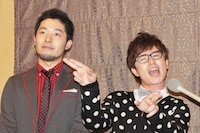 「ナイスカップルになりたいなら、LaLaTVうぃーね！」と叫んだ藤森（右）。