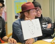 コア梶本の似顔絵シリーズ「谷田部」。