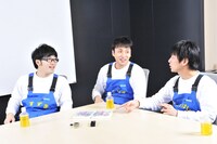 「撮れ高次第」で「撮れ高」を稼ぐために試行錯誤を続けた、ドランクドラゴン鈴木、アンジャッシュ児嶋、キングオブコメディ高橋（左から）。