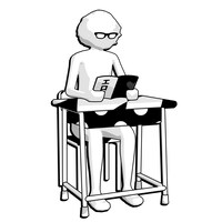 片桐が声をあてる新キャラクター・亜部ぴろし。(c)2012 清水誠一郎 / 惑星中学星