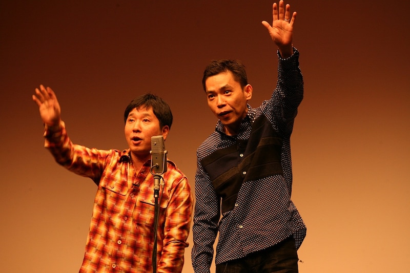 「タイタンシネマライブ」に出演する爆笑問題。