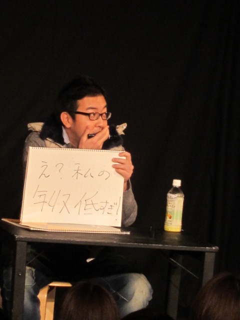 宮崎吐夢。「今回は勘弁してもらおうと思ったらスケジュールが空いてた」と言いつつ三連覇。「演劇人といいながらら去年は舞台に立ってないので今年は」と演劇の意気込みをみせた。