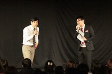 「Munasawa King Live」シリーズの「『お笑いナタリーライブ』～ネタとニュースをお届けします～」でMCを務めたハマカーン。