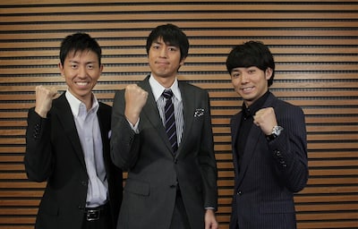 日本テレビの新番組「超再現！ミステリー」に出演するチュートリアルとピース綾部。(c)NTV