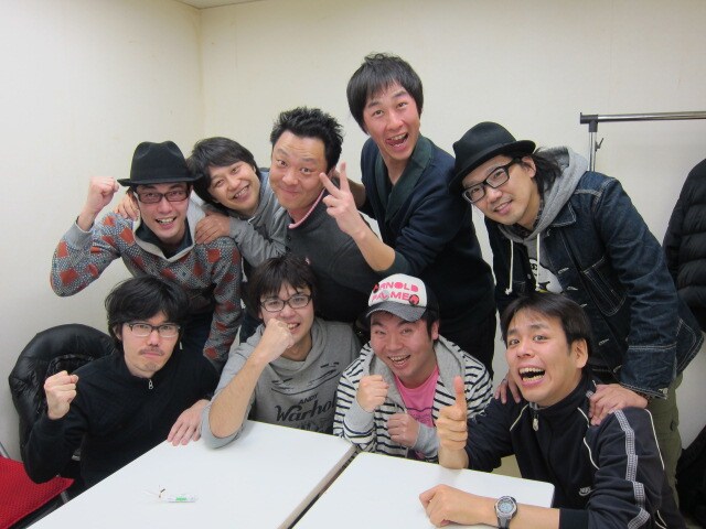 3月10日（土）、渋谷・ヨシモト∞ホールにて「第10回『若手ベテラン会』inヨシモト∞ホール」を開催する面々。