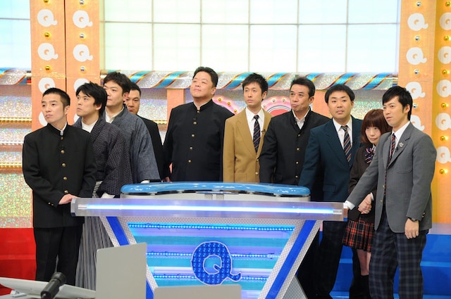 「クイズプレゼンバラエティー Qさま!!」の「プレッシャーSTUDY　インテリアイドル軍団 VS インテリ芸人軍団SP」。(c)テレビ朝日