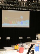 物言いのためVTR判定となったパンサー尾形対ソーセージ山名の戦い。