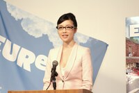 作品のタイトルにかけて1日限定で「森下ユーリカ」として登壇した“セクシーすぎる市長”森下悠里。