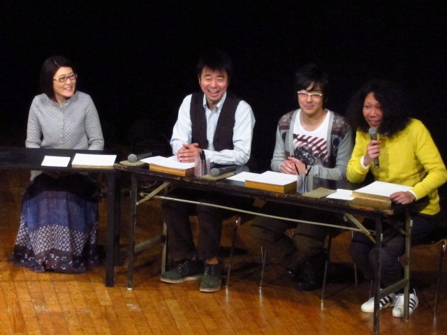 第1局のやしろ、豊本、有野、光浦。