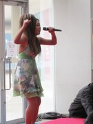 DVD-BOX「ウレロ☆未確認少女」の発売記念イベントでオープニングをジャックしたゴリナことあいな。