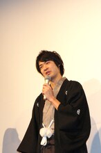 森鴎外の幽霊を演じるかたつむり林。