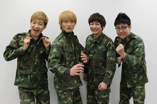 新番組「ヤバイブル～キセキの危機回避マニュアル～」収録を行ったジャルジャルと銀シャリ。(c)KTV