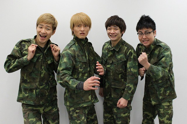 新番組「ヤバイブル～キセキの危機回避マニュアル～」収録を行ったジャルジャルと銀シャリ。(c)KTV