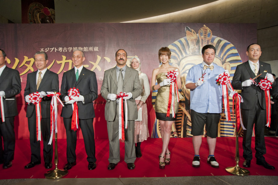 「ツタンカーメン展」のオープニングセレモニー。