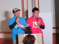 「JIMOT CM COMPETITION」で司会を務めたガレッジセール。