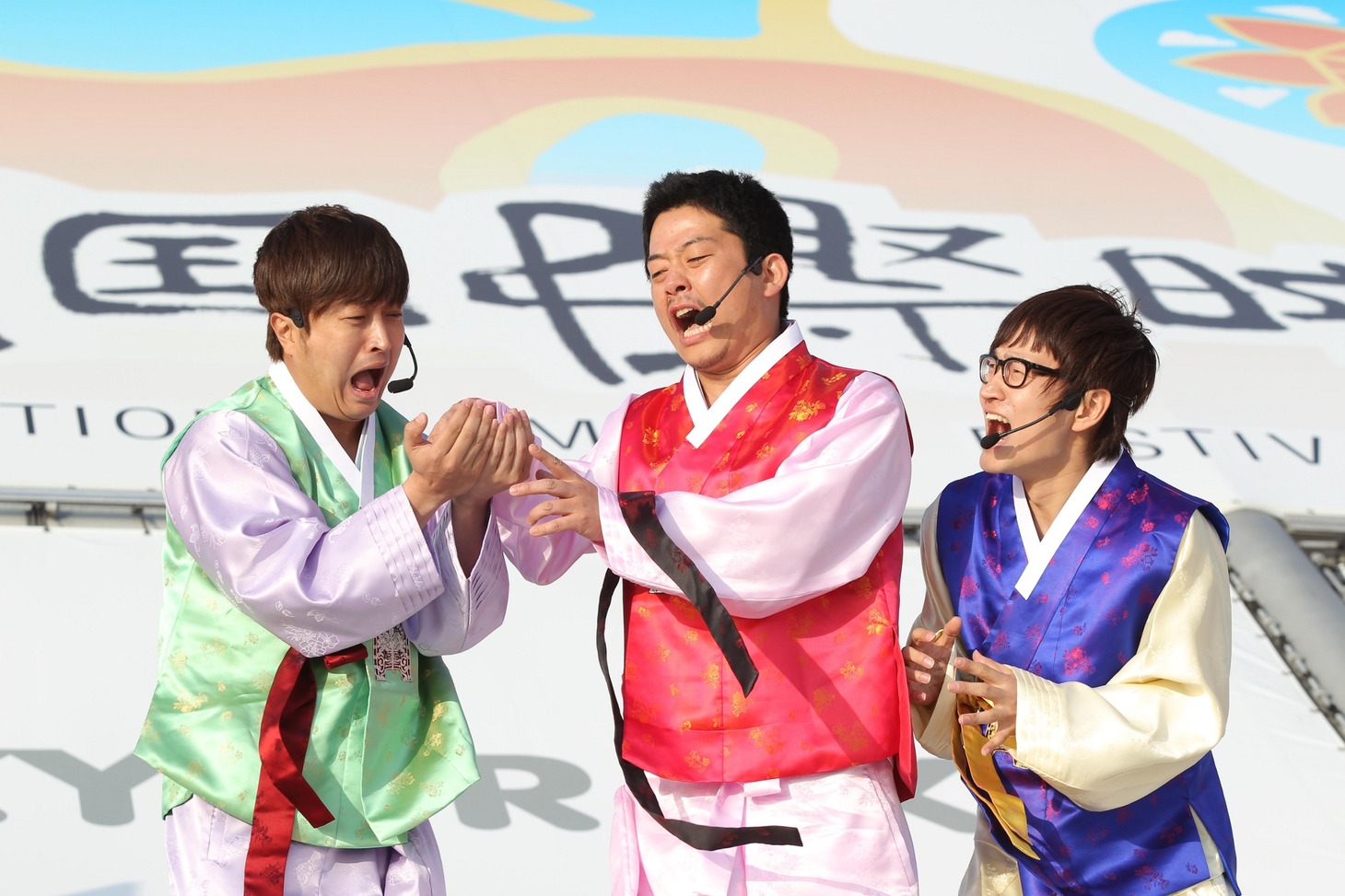 韓国代表の3人。