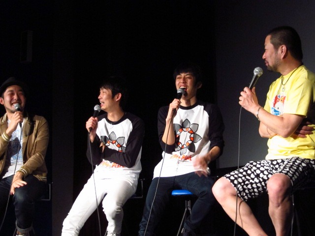 それぞれ監督として「よーいスタート」をどう言うか盛り上げる4人。