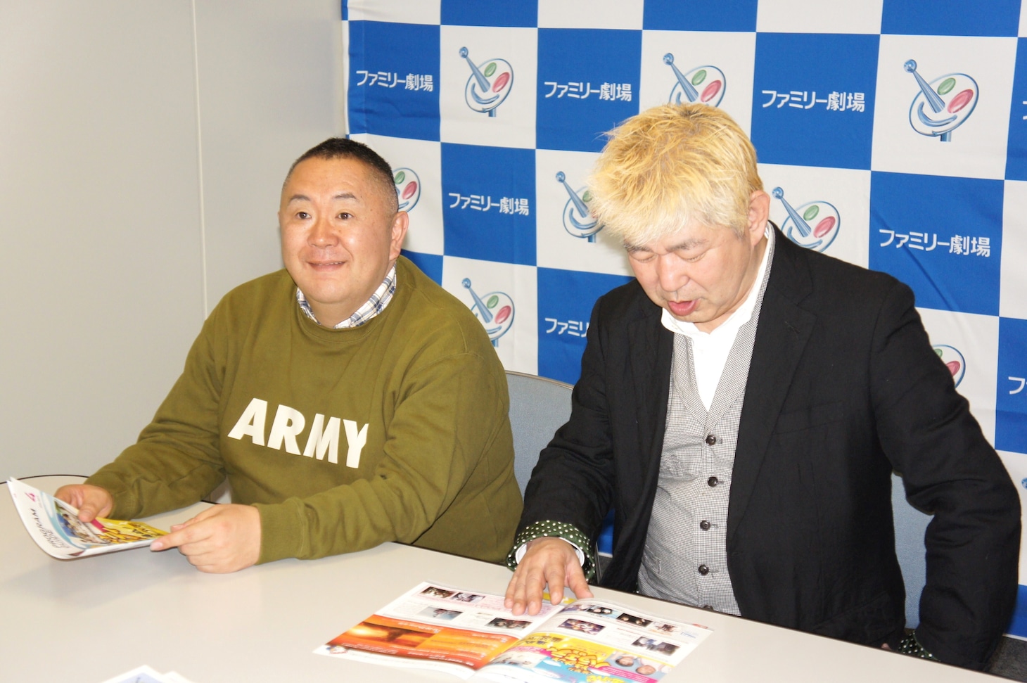 取材会の様子。