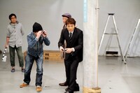 CM撮影時の様子。