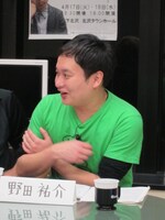 同舞台初参加の野田。当初中岡を意識していた野田の演技も現在は野田らしくなってきたそう。