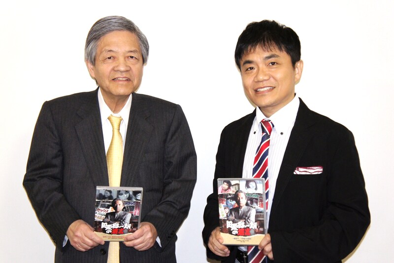 田原総一朗（左）と浅草キッド・水道橋博士（右）。