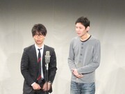 ツッコミの房野とボケの吉田。普段と立ち位置の違う房野は「今日立ち位置が逆だったら2倍は面白かった」とコメント。