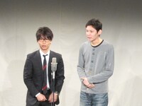 ツッコミの房野とボケの吉田。普段と立ち位置の違う房野は「今日立ち位置が逆だったら2倍は面白かった」とコメント。
