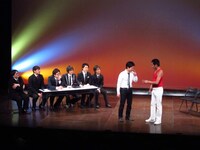 「FKD48第1回新メンバーオーディション」に登場したエルシャラカーニ。セイワは緊張している様子をすぐにFKDメンバーに見破られた。