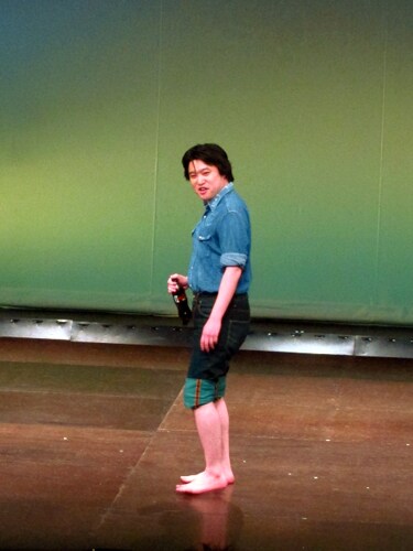 和賀のワガルド・スギちゃん。ネタ後も「ほんとになんでこんなことしなきゃいけないの!? 全員集合出たいよ！」と叫んでいた。