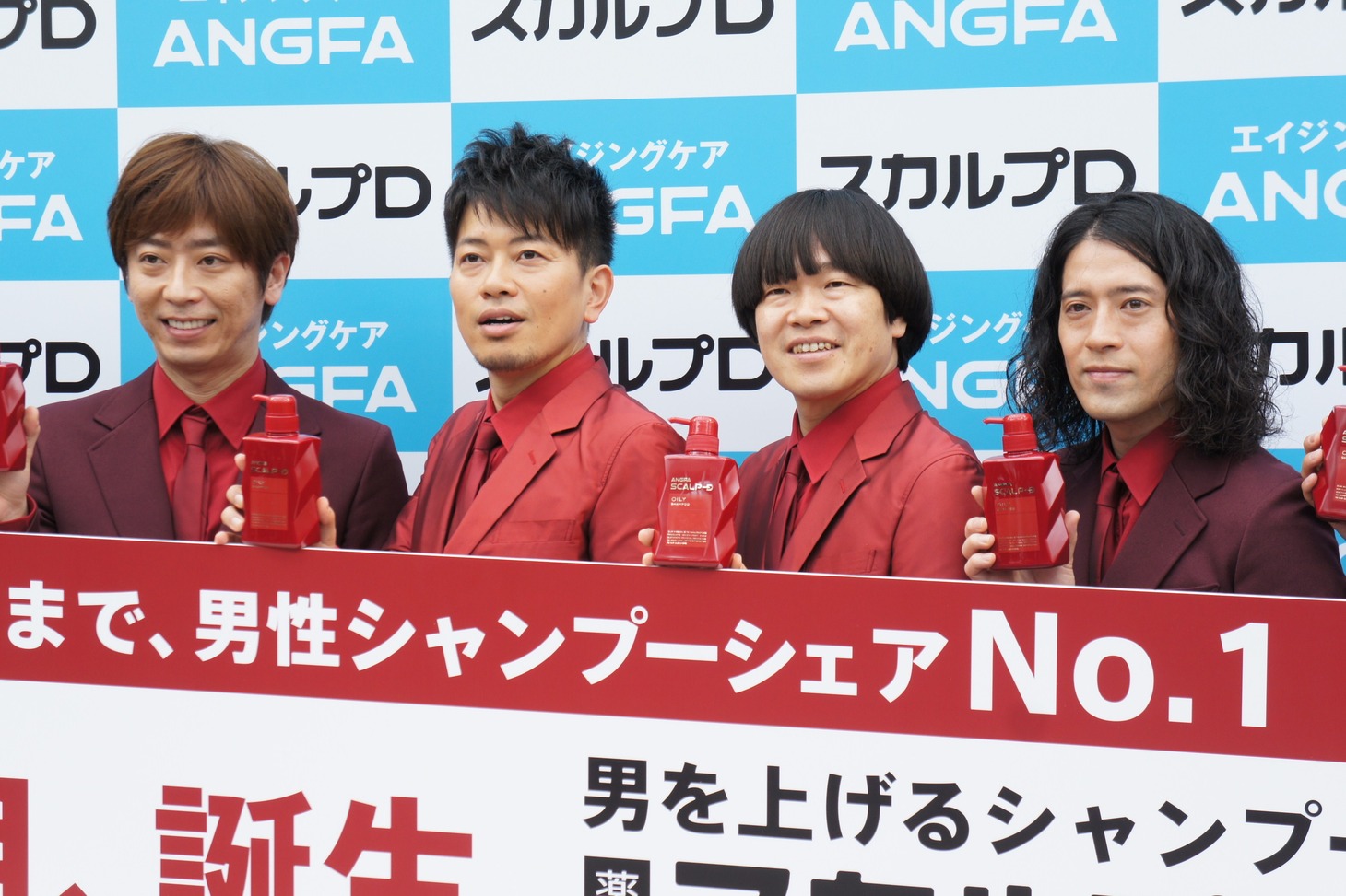 （左から）フットボールアワー後藤、雨上がり決死隊、ピース又吉。