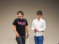 トークライブを「ちょっとした小銭稼ぎ」と説明したスパローズ。3公演も考えたそうだが「それを全部見に来る人はやだ」と却下に。