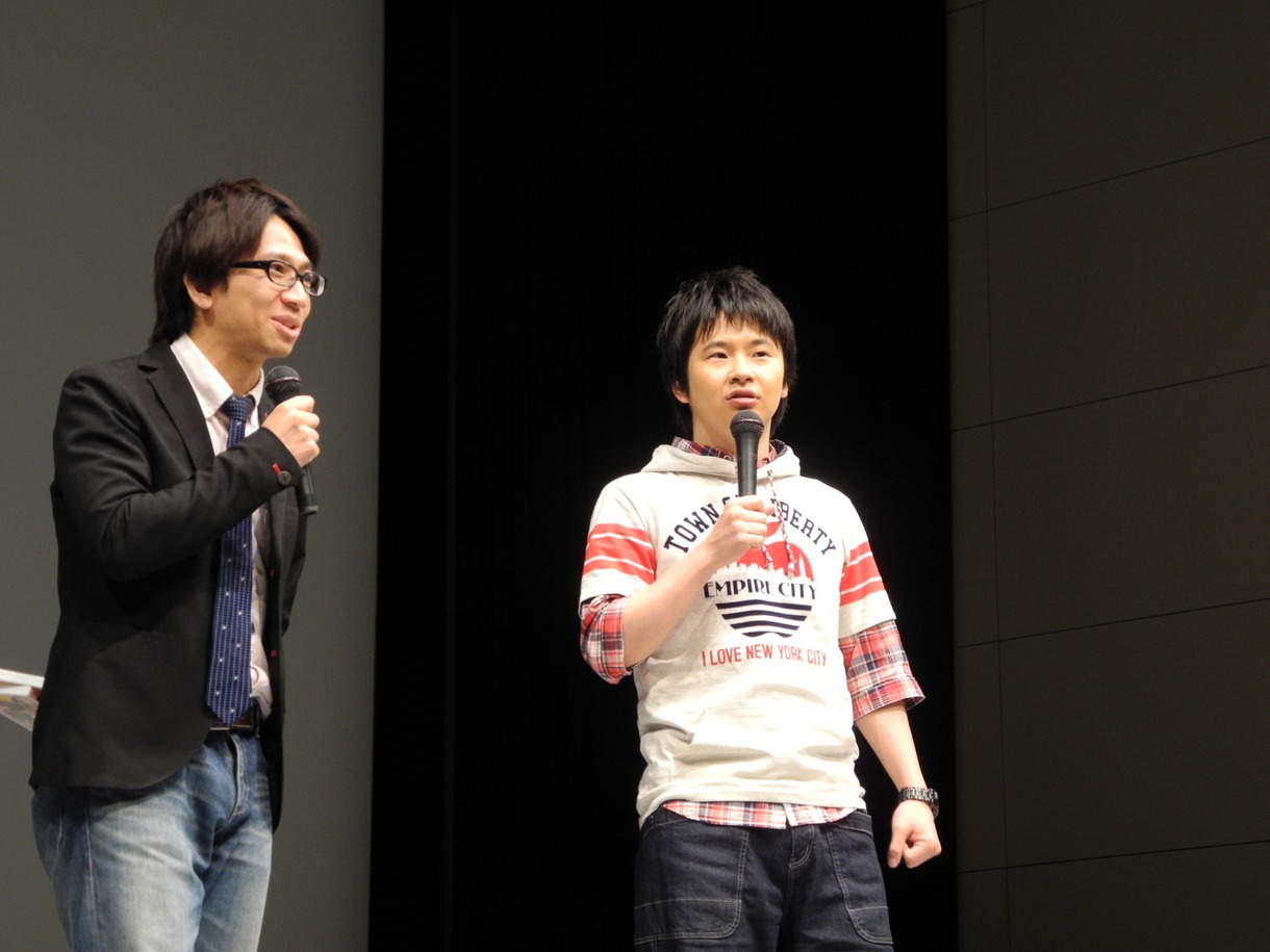 DVD「おどおどオードリー」発売記念イベントの模様。