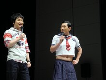 DVD「おどおどオードリー」発売記念イベントの模様。