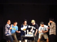 「ユーモア軍団オーディション～ザブングル加藤編～」に出演したR藤本、鬼ヶ島・アイアム野田、ライス関町、せきしろ、バッファロー吾郎A、ザブングル加藤。