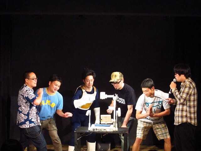 「ユーモア軍団オーディション～ザブングル加藤編～」に出演したR藤本、鬼ヶ島・アイアム野田、ライス関町、せきしろ、バッファロー吾郎A、ザブングル加藤。