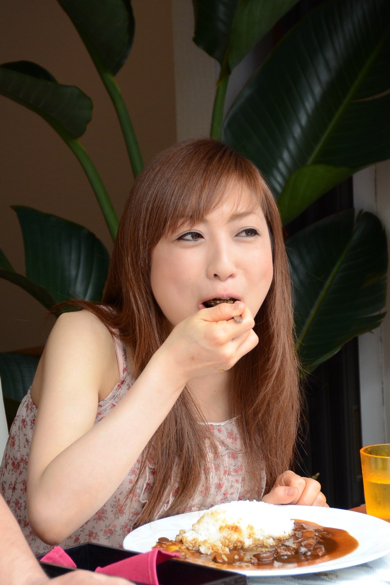 大食いタレント・三宅智子。