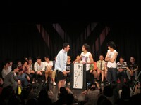 畑中と岡部にいちゃもんをつけるグランジ大。