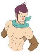 岡田が演じる盗賊団のリーダー・ギース。(c)真島ヒロ・講談社 / 劇場版フェアリーテイル製作ギルド