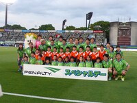 選手との撮影。