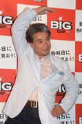 イベント終了後、フォトセッションと取材会に登場したゲストの高田純次。
