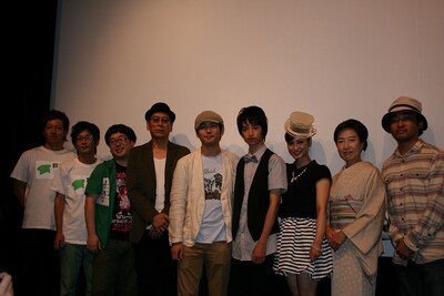 東京・ヒューマントラストシネマ渋谷にて行われた映画「からっぽ」初日舞台挨拶。