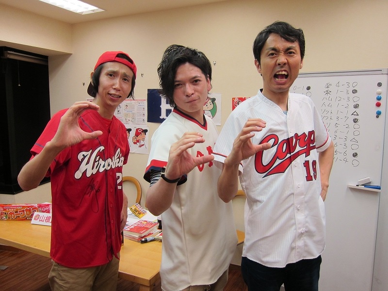 6月23日にワタナベエンターテインメントの動画サイト「ワタナベ+」にて無料配信される「アンガールズ・桝本壮志の広島カープ特番」。