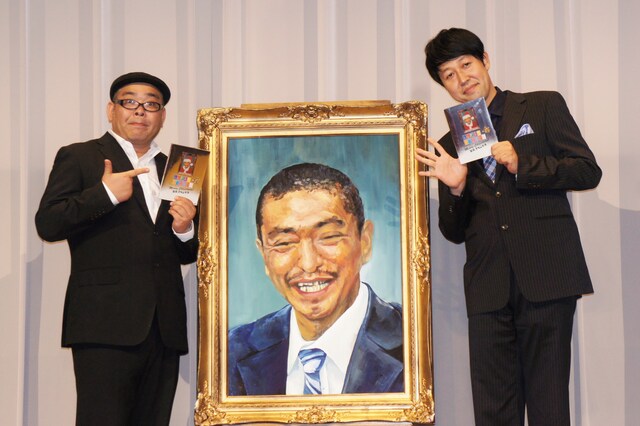 「人志松本のすべらない話」番組初イベントに登場した矢野兵動・兵動（左）と小籔千豊（右）。