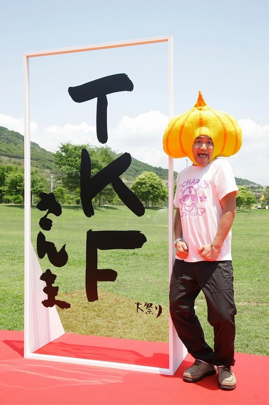 10月20日、21日に、兵庫・淡路島国営明石海峡公園にて開催されるたむらけんじ芸歴20周年記念「TKF大祭り」の開催記念会見。(c)吉本興業